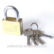 Yalian Best Price Golden Plated Square Iron Padlock